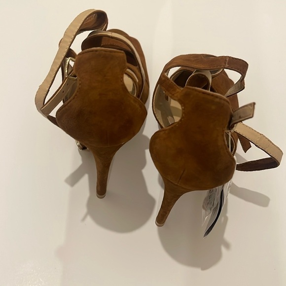 Zara Brown Suede Strappy Sandals NWT US 10 - Picture 8 of 10